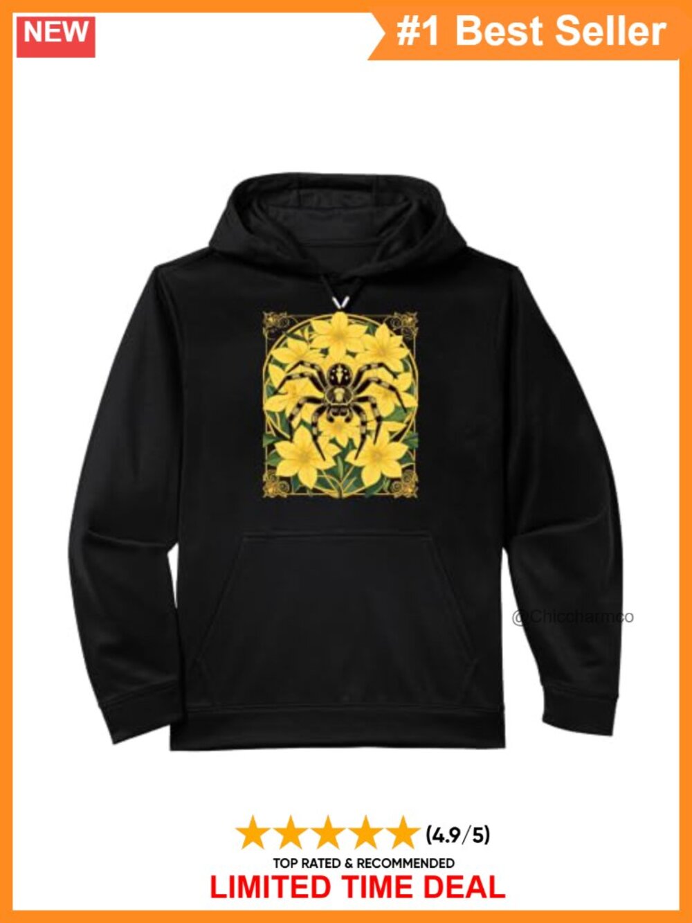 Performance Hoodie Moisture-Wicking Polyester Fleece Kangaroo Pocket